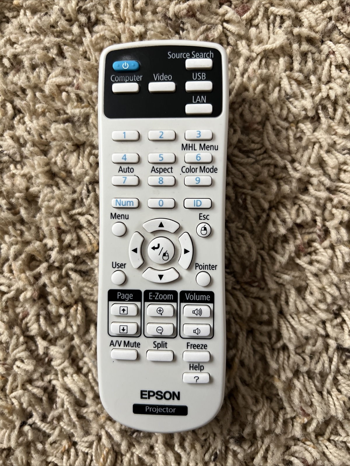 Genuine EPSON 162636600 Replacement Projector Remote Control Unit 