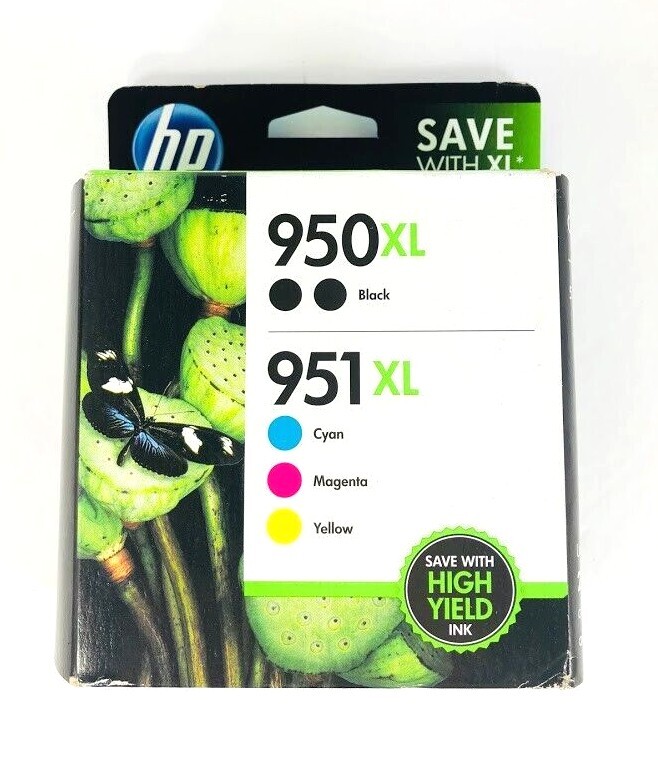 5-PACK HP GENUINE 950XL Black & 951XL Color Ink OFFICEJET PRO 8630 SEALED Box