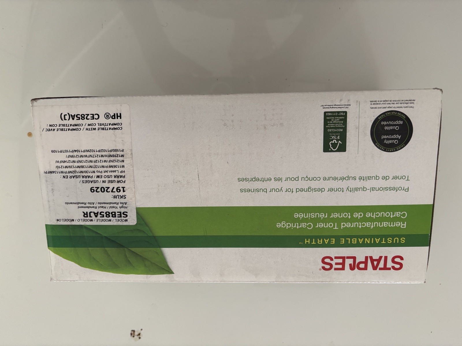 Staples SEB85AJR Compatible High Yield Toner HP 85A CE285A P1102 M1212