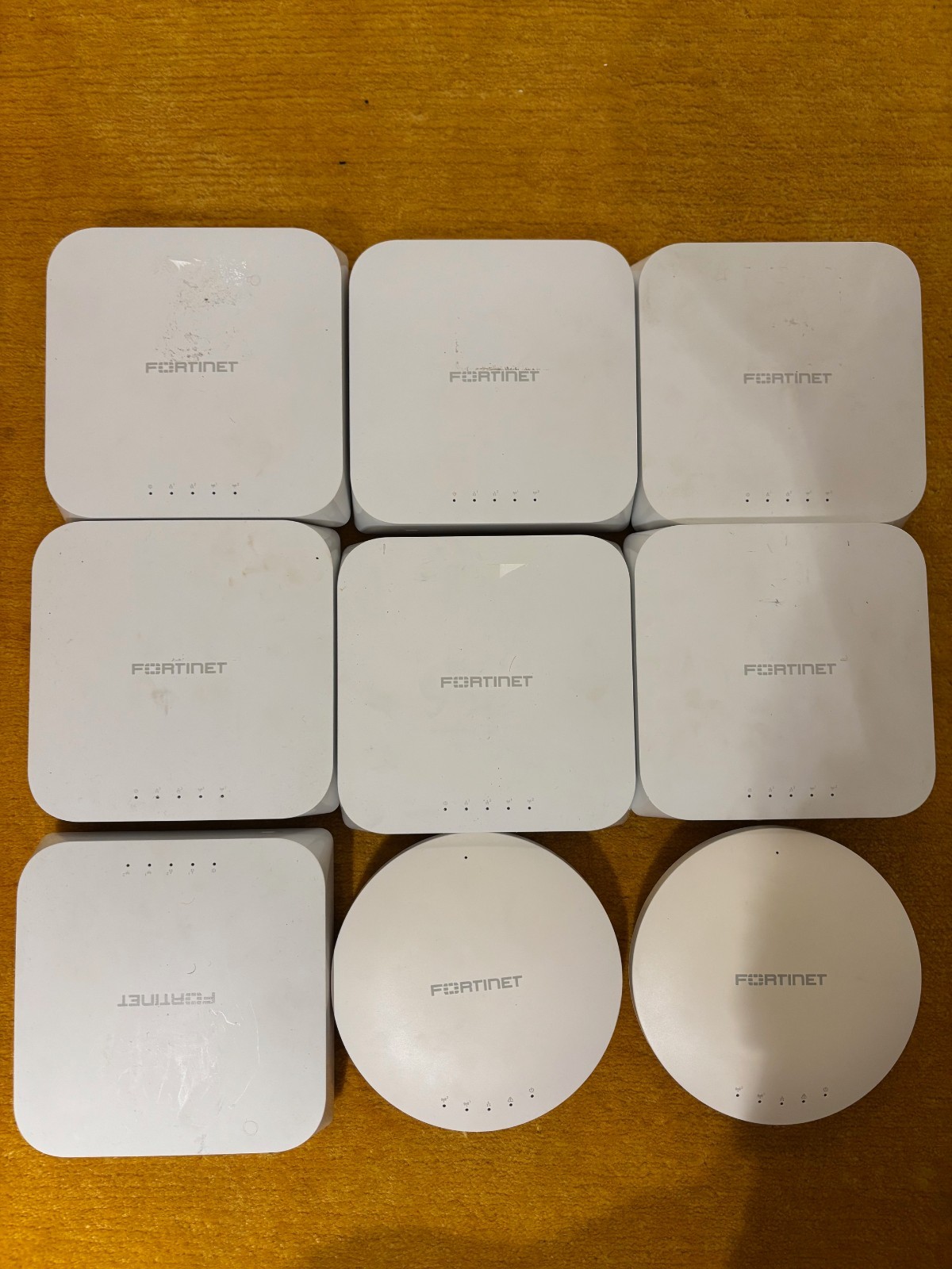 Lot of 9 Fortinet FAP-320C - qty. 7 and  FAP-221 C-A - qty. 2 WIRELESS ACCESS 
