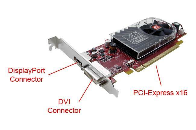 ATI Radeon HD 3470 256MB PCIe Video Card Standard Bracket (DVI + Display Port) 