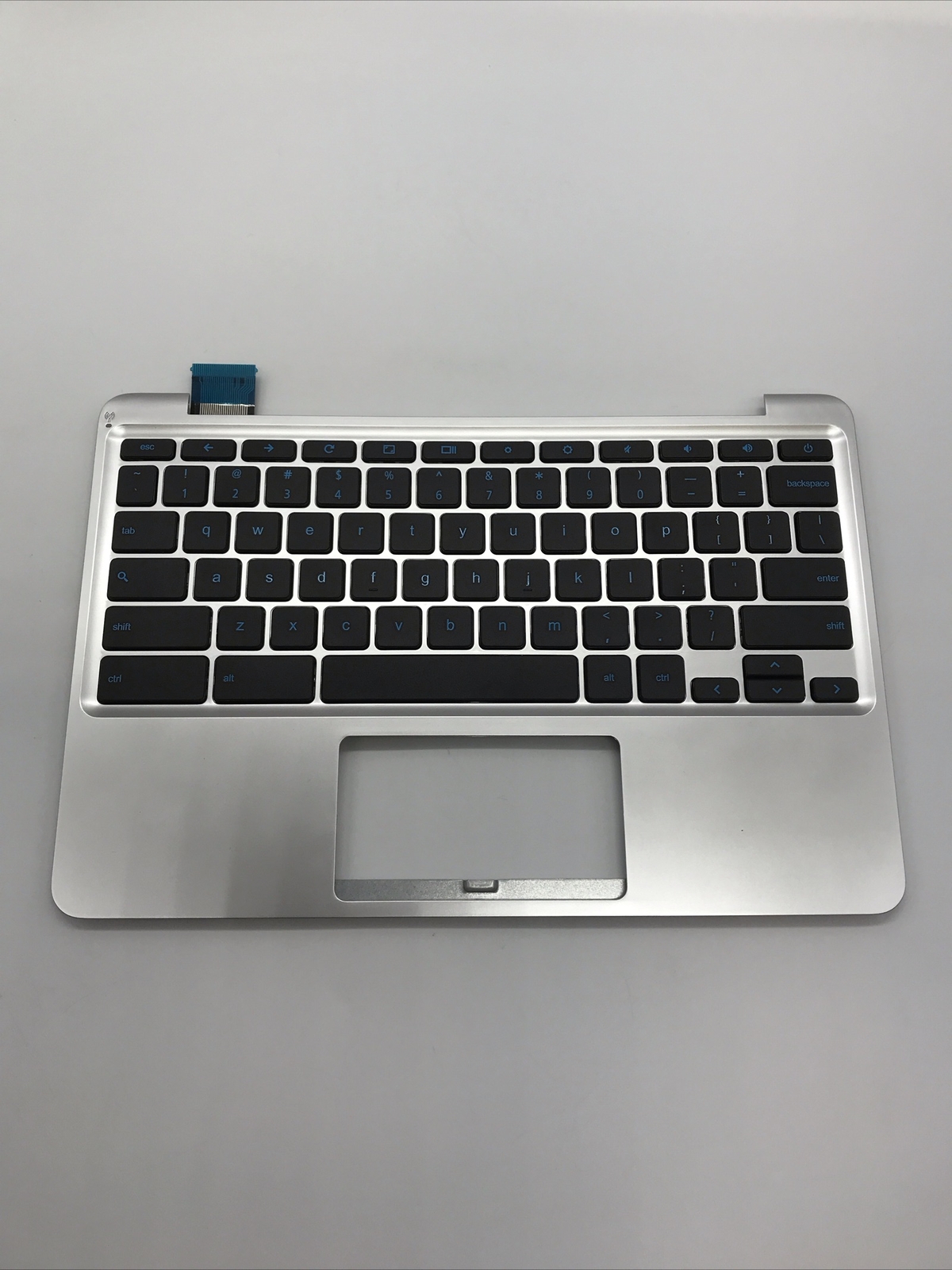 Asus 11 C202SA Chromebook OEM Palmrest Keyboard SILVER 13NX00Y3AP03012