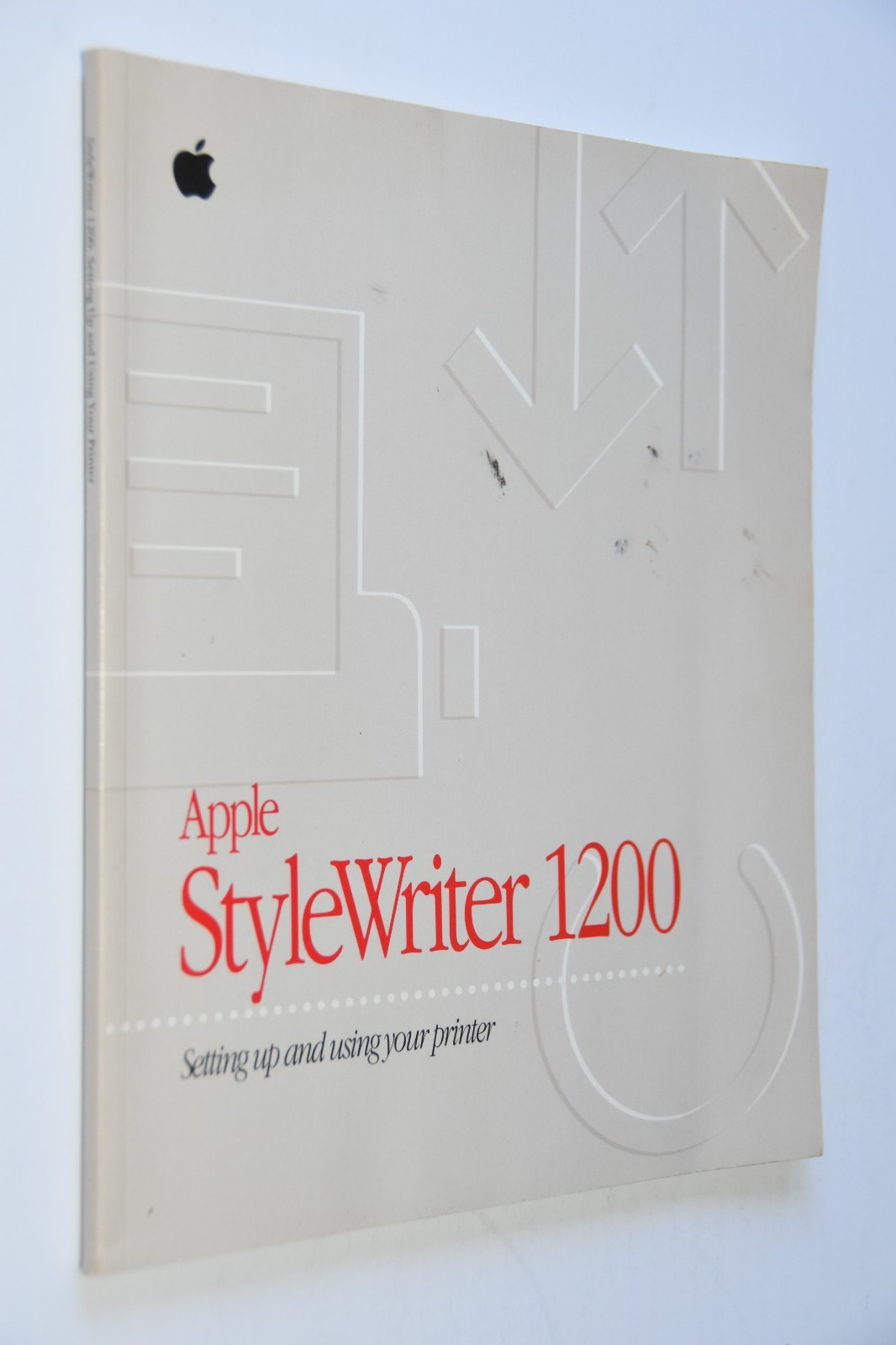 vintage 1995 Apple StyleWriter 1200 Using setting up Manual 030-6833-A book