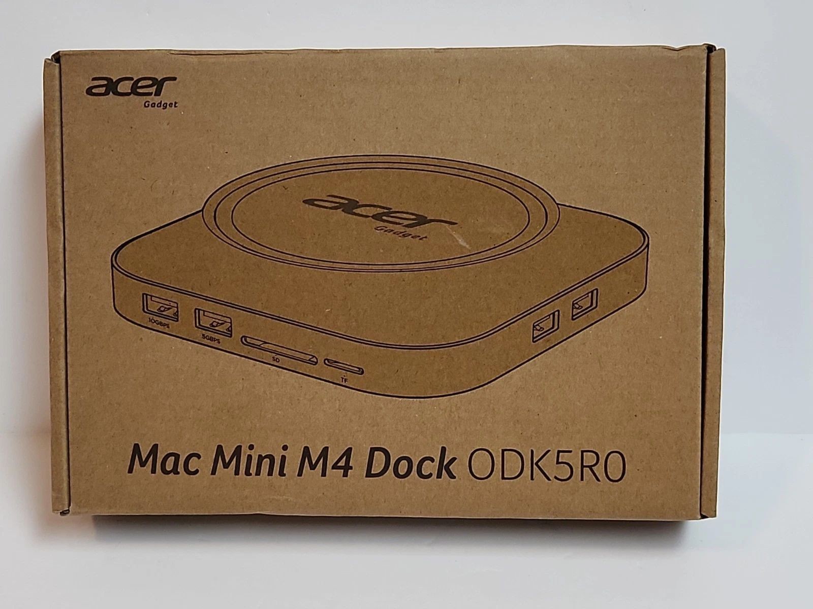 Acer Gadget Mac Mini M4 Dock, 8TB M.2 NVMe/SATA SSD Enclosure & Stand, 4K@144Hz