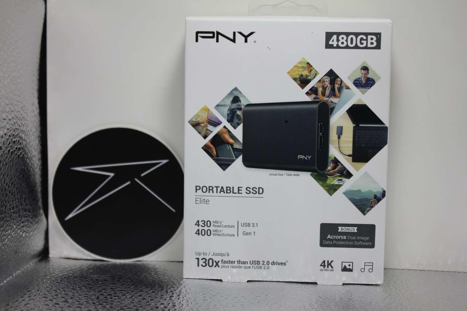 PNY Elite 480GB External SSD USB 3.0 (PSD1CS1050-480) PC Mac PS4 XBOX New