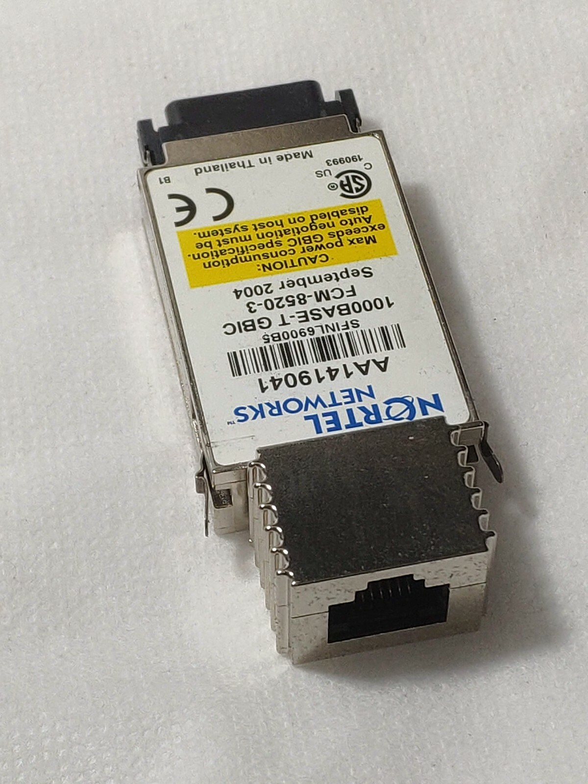 NORTEL Networks 1000BASE-T GBIC FCM-8520-3 AA1419041 Tranceiver Module