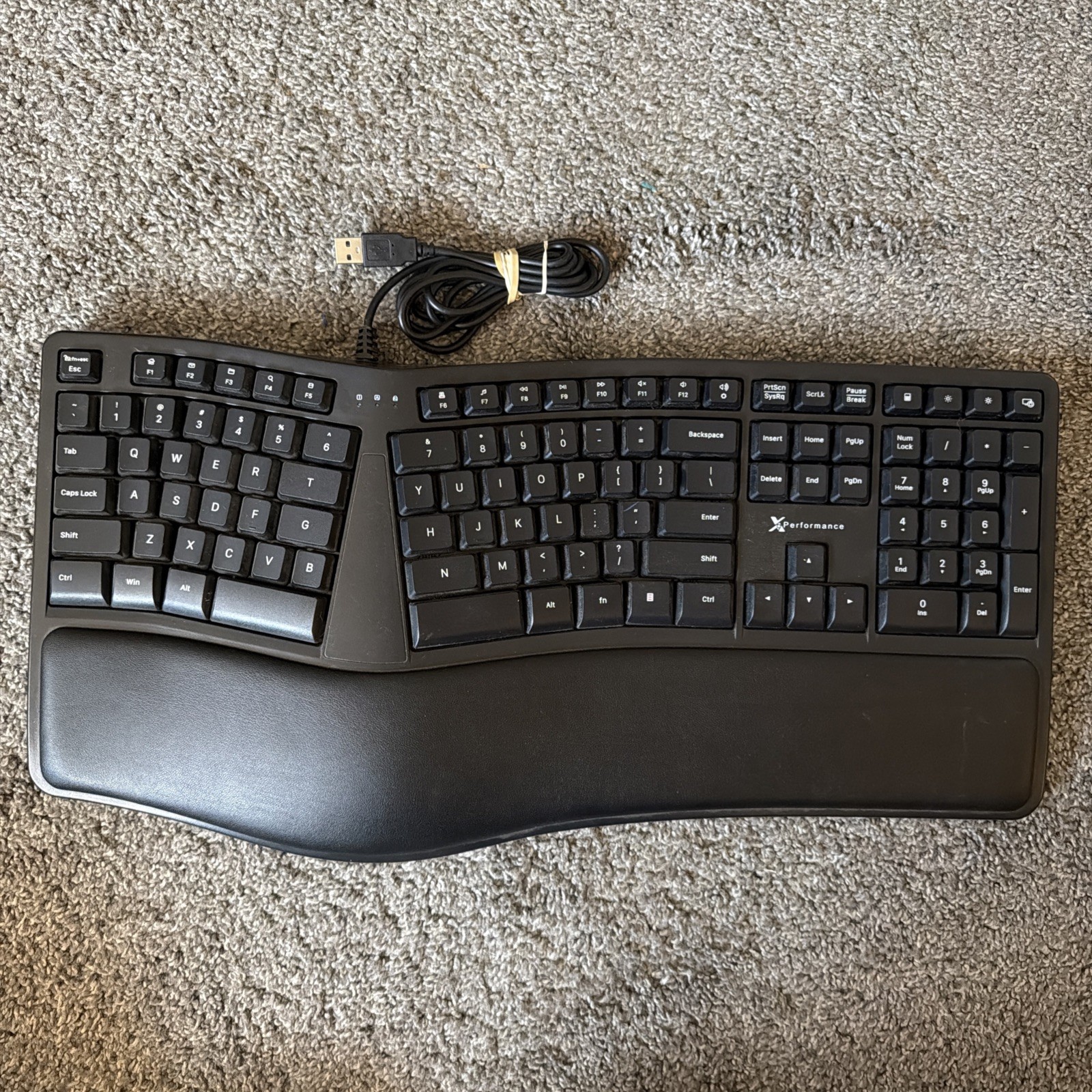 X9 Performance Rechargeable Split Ergonomic Keyboard Model: X9RFERGOKEY