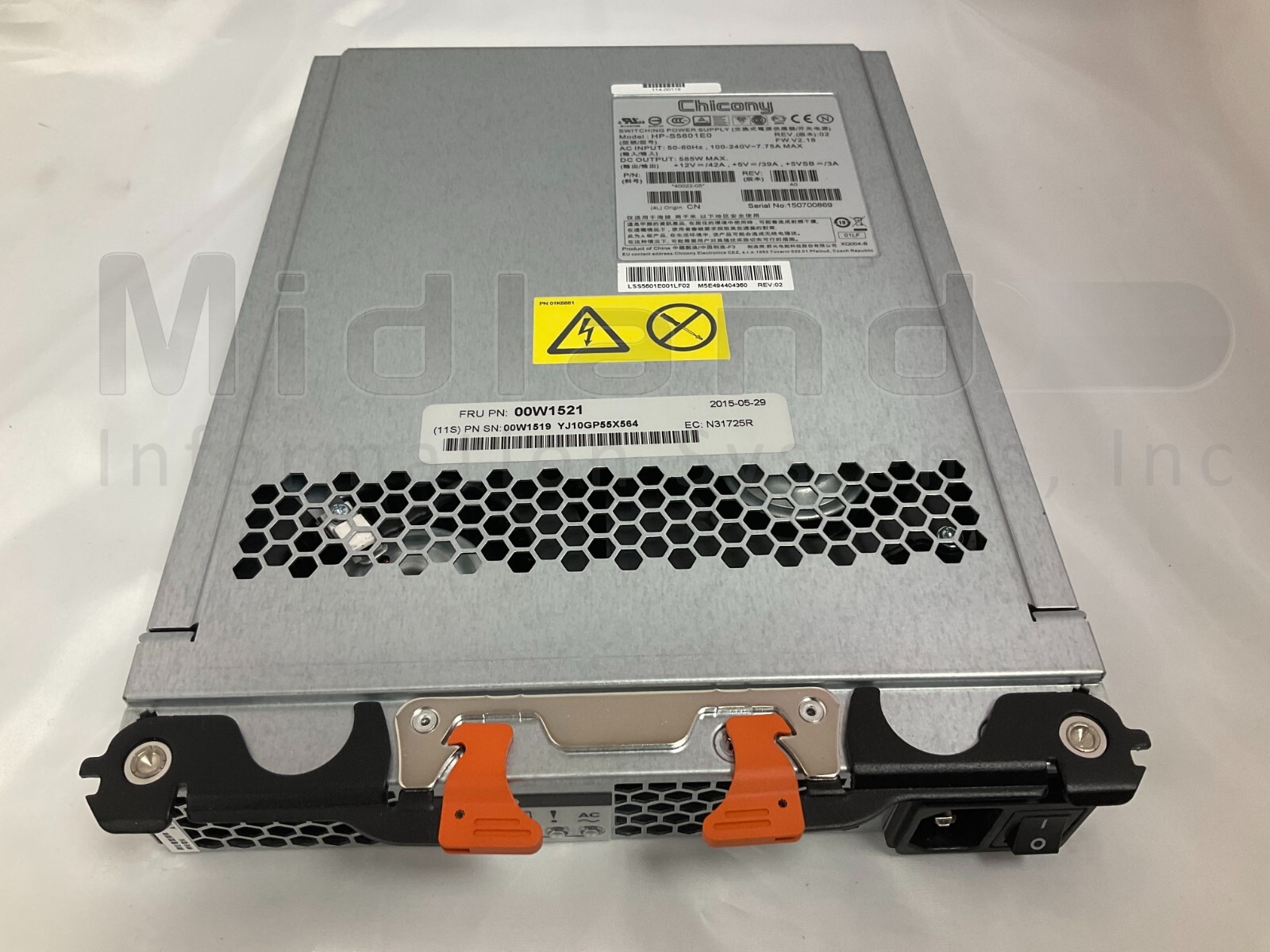 IBM 00W1521 585W AC Power Supply
