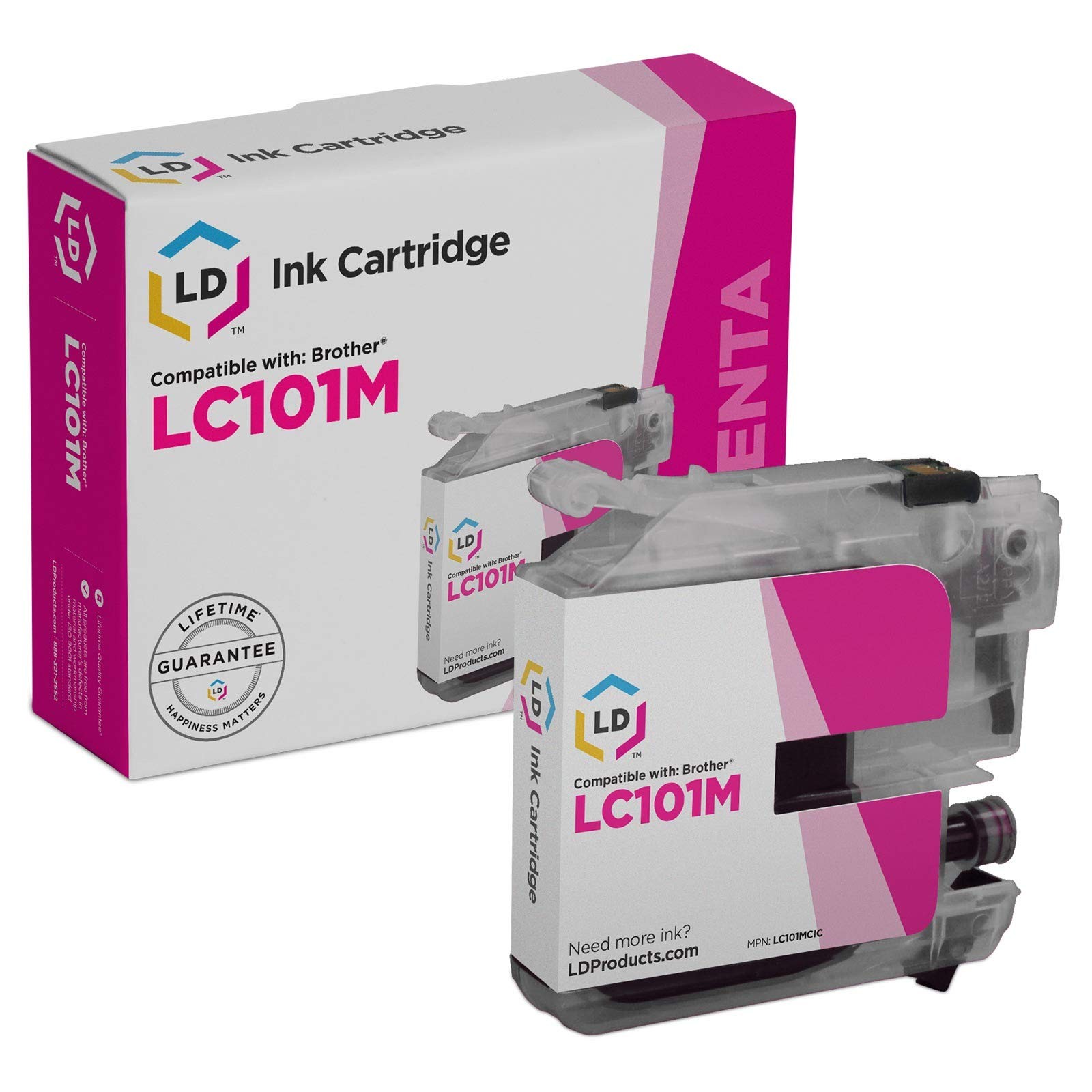 LD Compatible Brother LC101 / LC101M Magenta Ink Cartridge