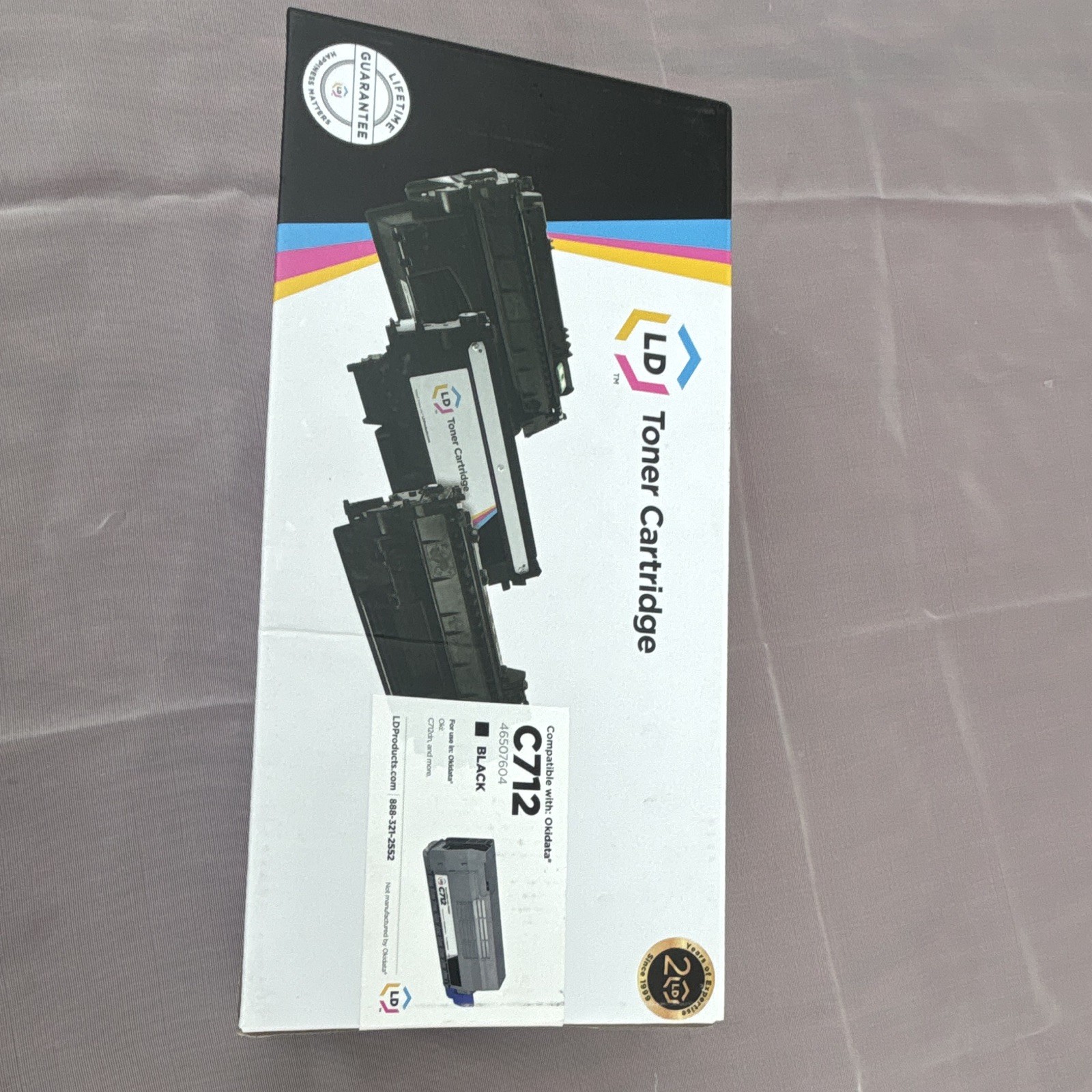 LD Compatible C712 Black Laser Toner Cartridge for Okidata Printer