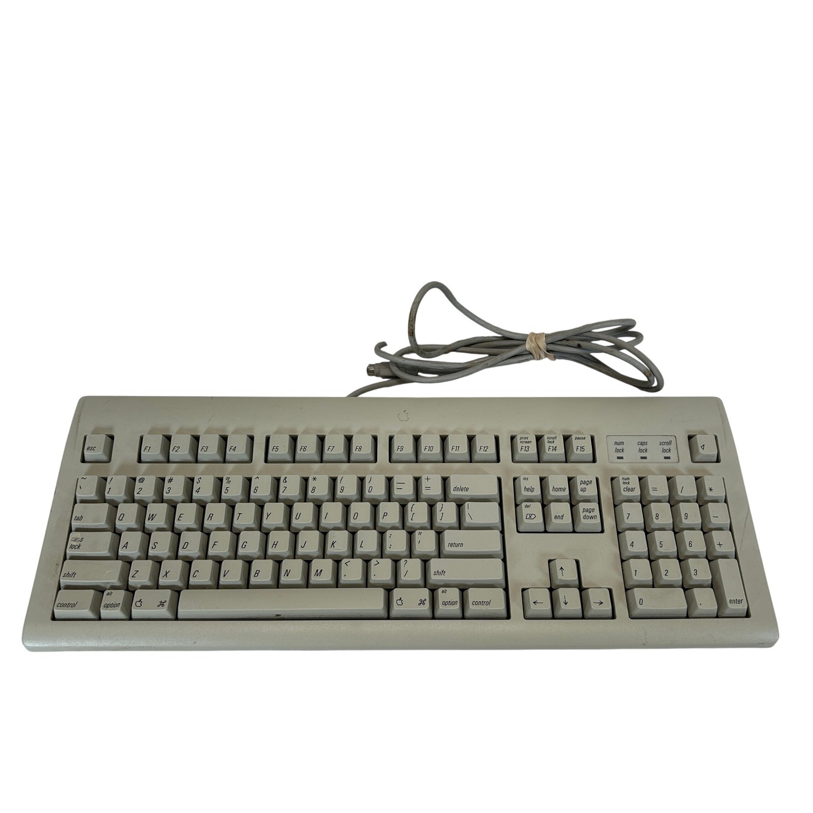 Vintage Apple AppleDesign Keyboard M2980 Platinum ADB Wired 1995 Macintosh Mac