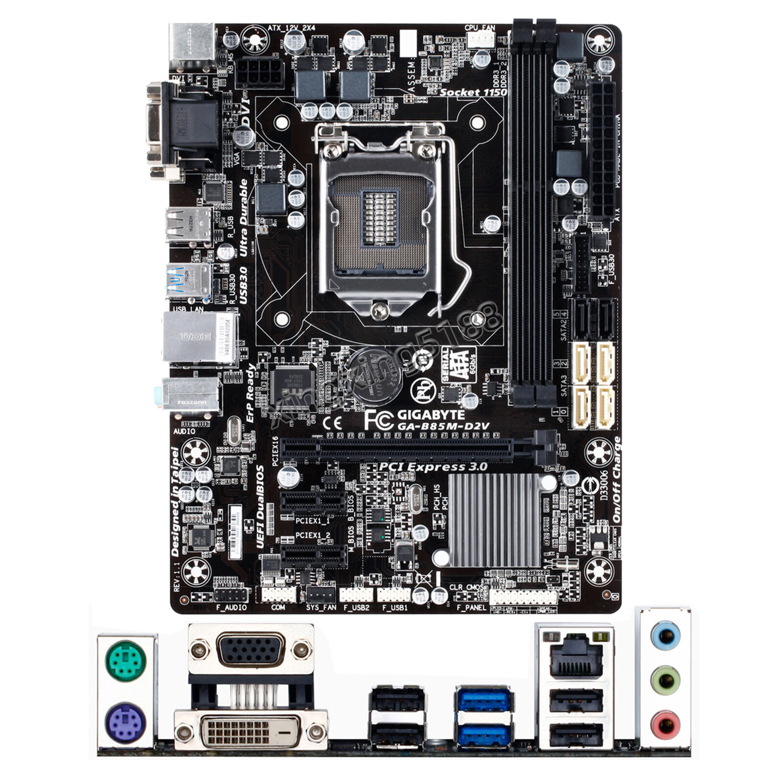 Gigabyte GA-B85M-D2V For Intel LGA1150 Micro ATX B85 PC Motherboard DDR3 16GB