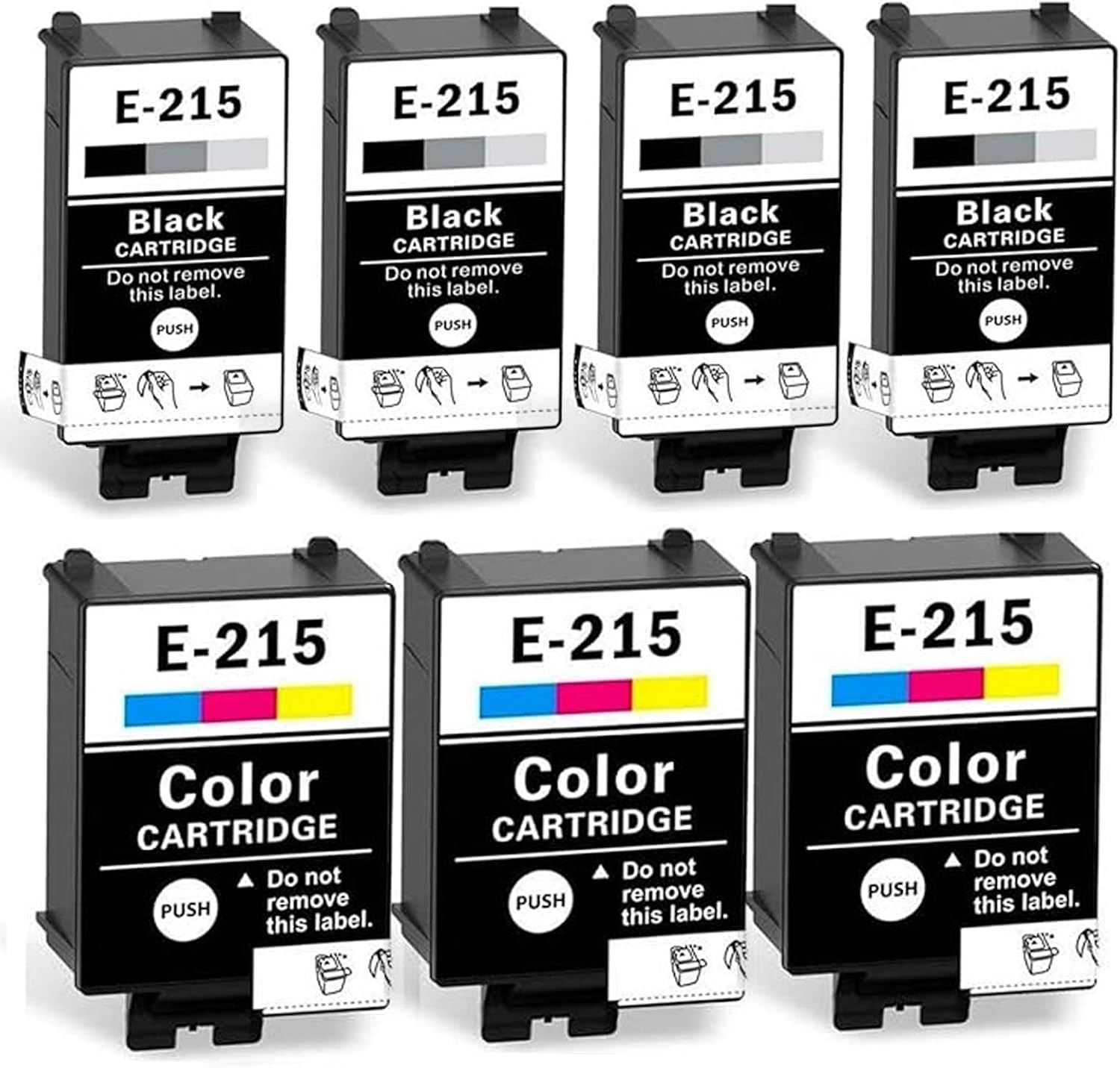 T215 High Yield Ink Cartridges 7-Pack for WF-100 & WF-110 Printers - No Leakage