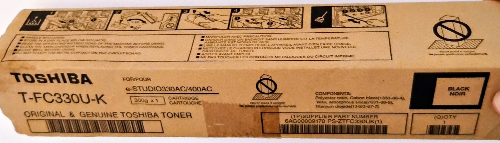 New Toshiba T-FC30U-K  Toner OEM Black 38.400 Pages for Toshiba E-Studio 2551C