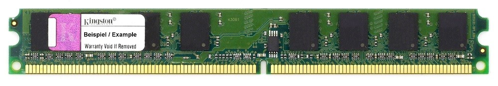 2GB Kit (2x1GB) Kingston DDR2-800 PC2-6400U RMD2-800K2/2G VLP Very Low Profile