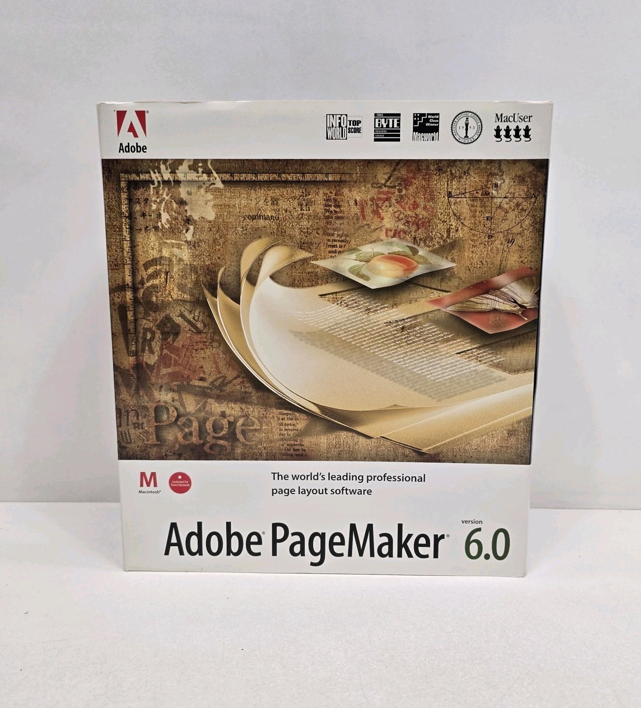 Vintage 1995 Adobe PageMaker 6.0 for Macintosh