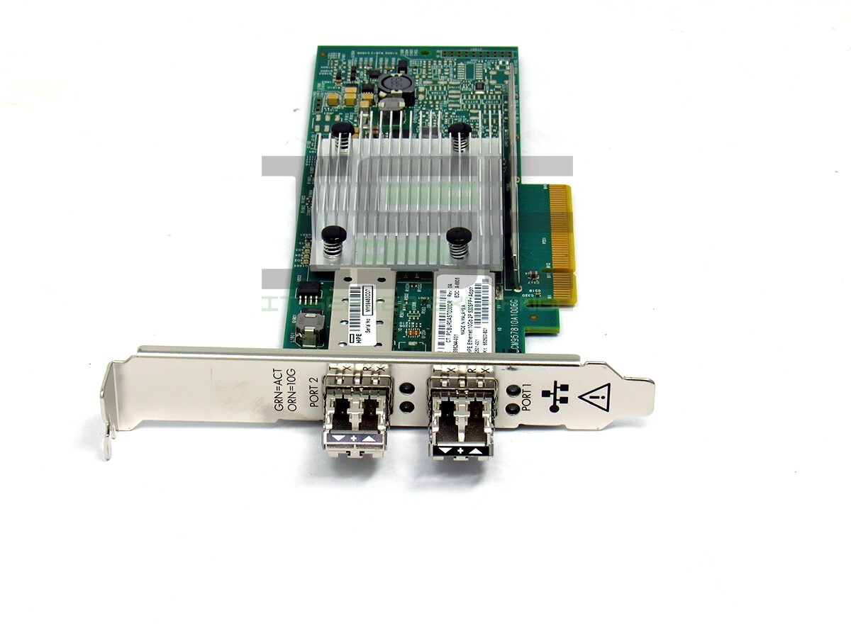 HP 656244-001 10GbE Dual Port 530SFP+ Ethernet Adapter 652501-001 2XSFP'S