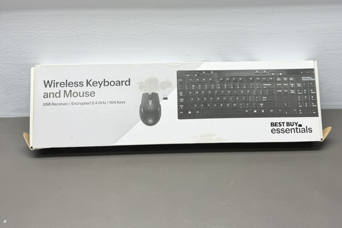 New Best Buy essentials wireless keyboard and mouse Missing USB