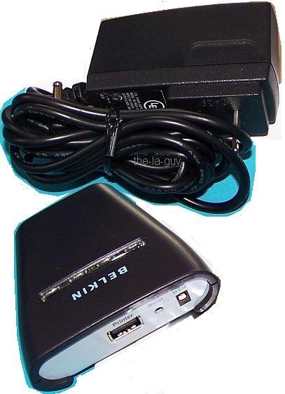 BELKIN Bluetooth Wireless USB Printer Adapter F8T031 for PDA etc
