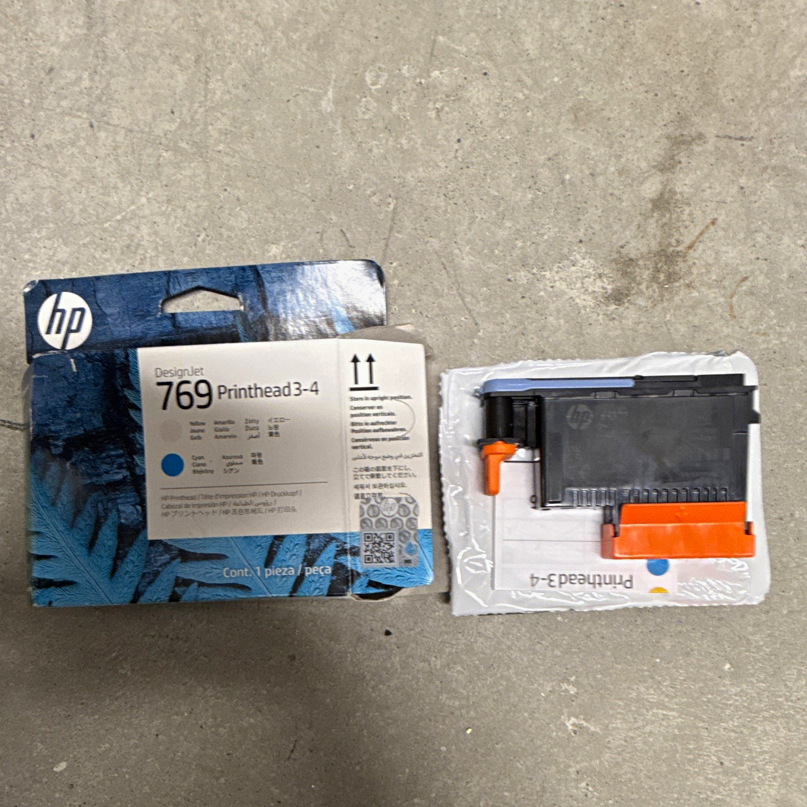 HP 769 DesignJet Printhead 3-4 Cyan/Yellow 7K5U6A OEM For HP Printers