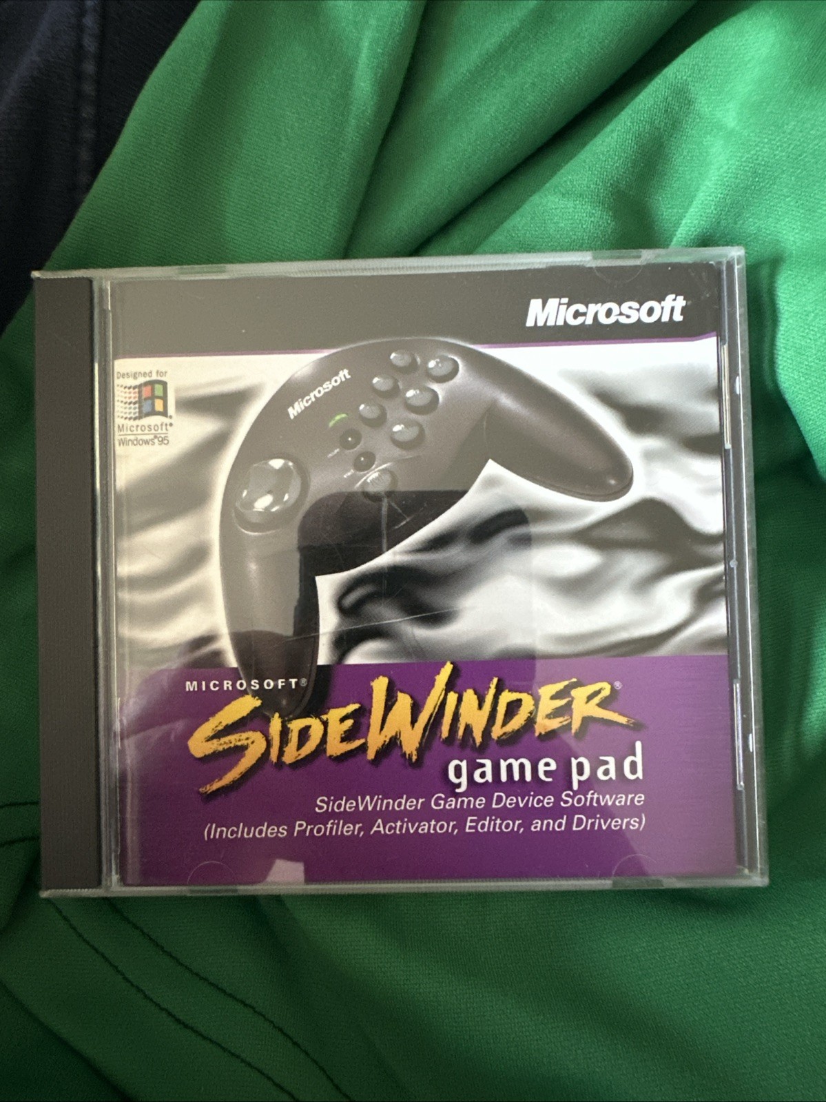 Microsoft Sidewinder Game Pad Game Device Software Vintage Windows 95 (1997) PC