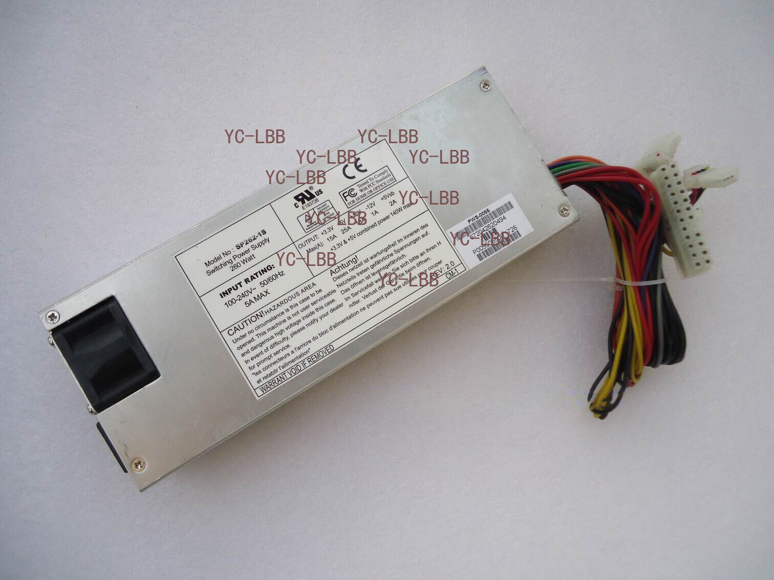 Used For SUPERMICRO ABLECOM SP262-1S 1U Server Power Supply PWS-0055 260W