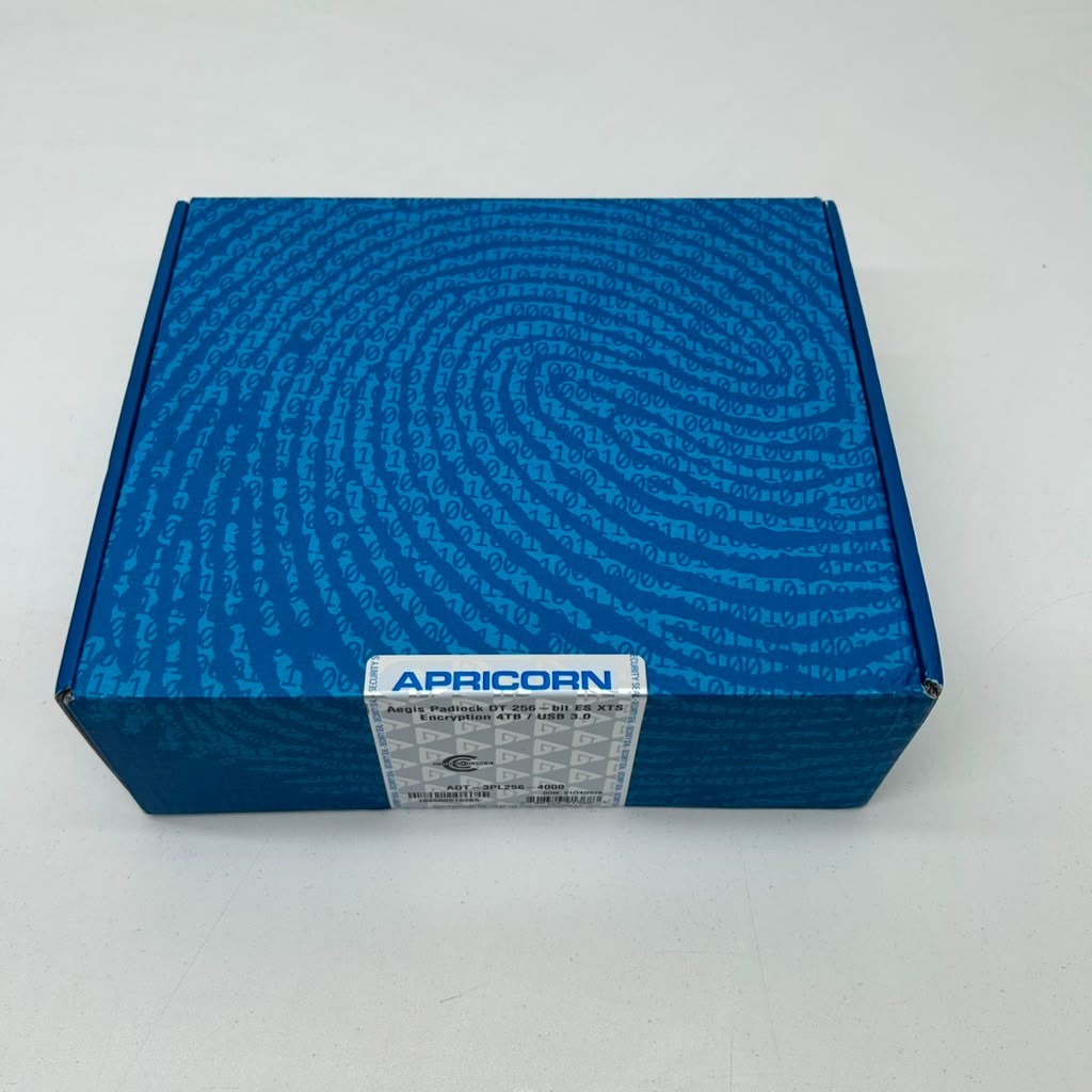 4TB Apricorn Aegis Padlock USB3.0 DT 256 BIT ES XTS ENCRYPTION
