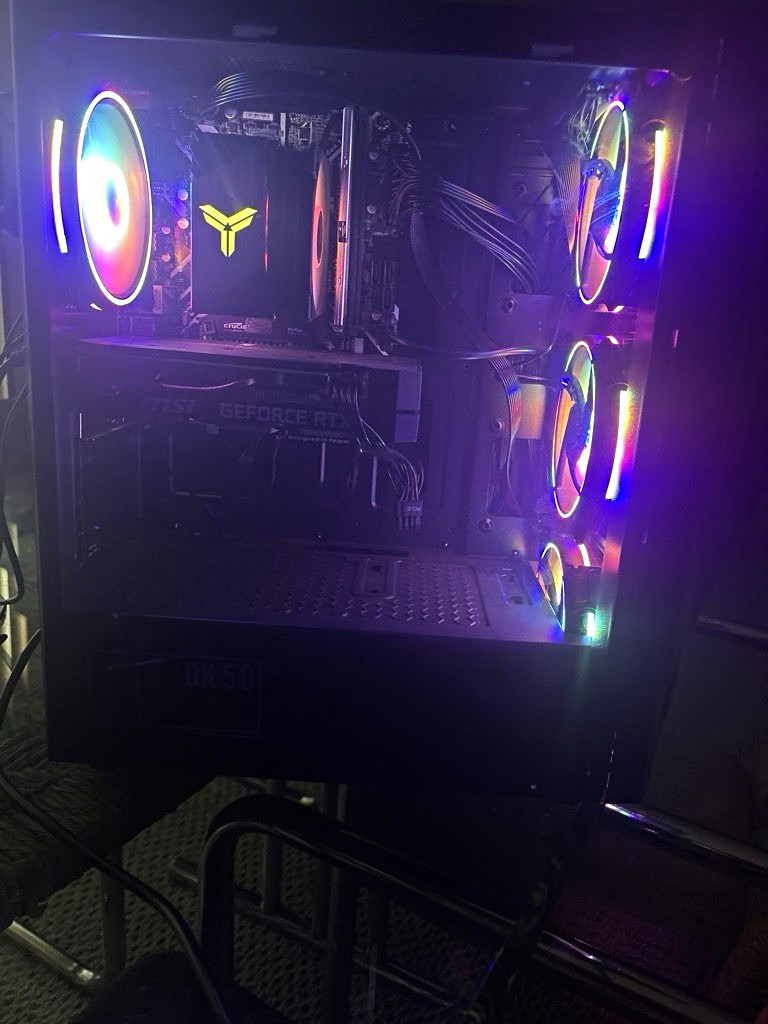 Custom/Whitebox Gaming Tower PC, RGB Lighting, GeForce RTX, Black