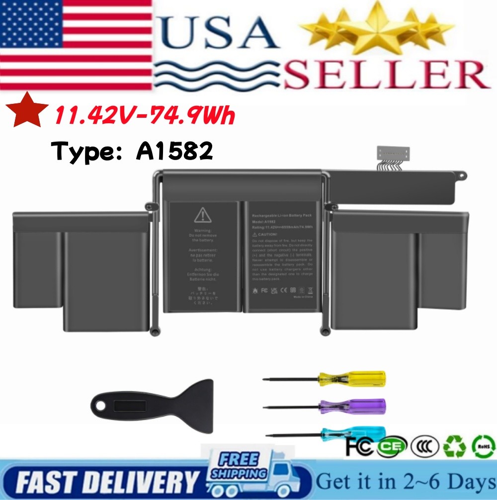 NEW A1582 A1502 Battery for MacBook Pro 13" Retina Late 2013 Mid 2014 Early 2015