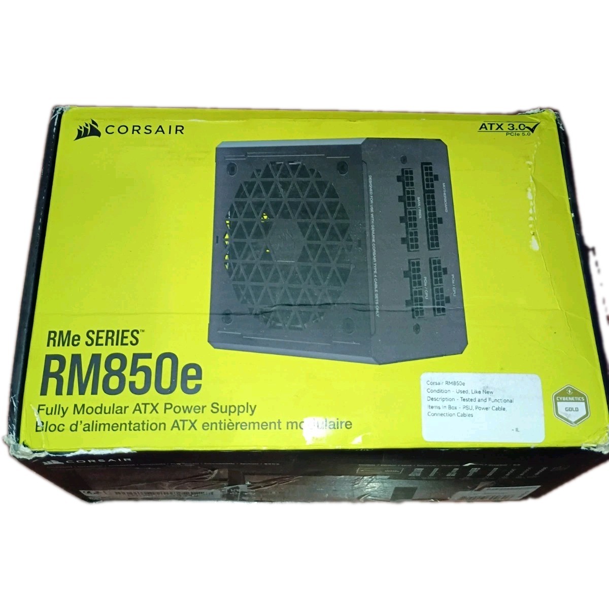 Corsair RM850e 850W Fully Modular ATX Power Supply, Black CP-9020263-NA