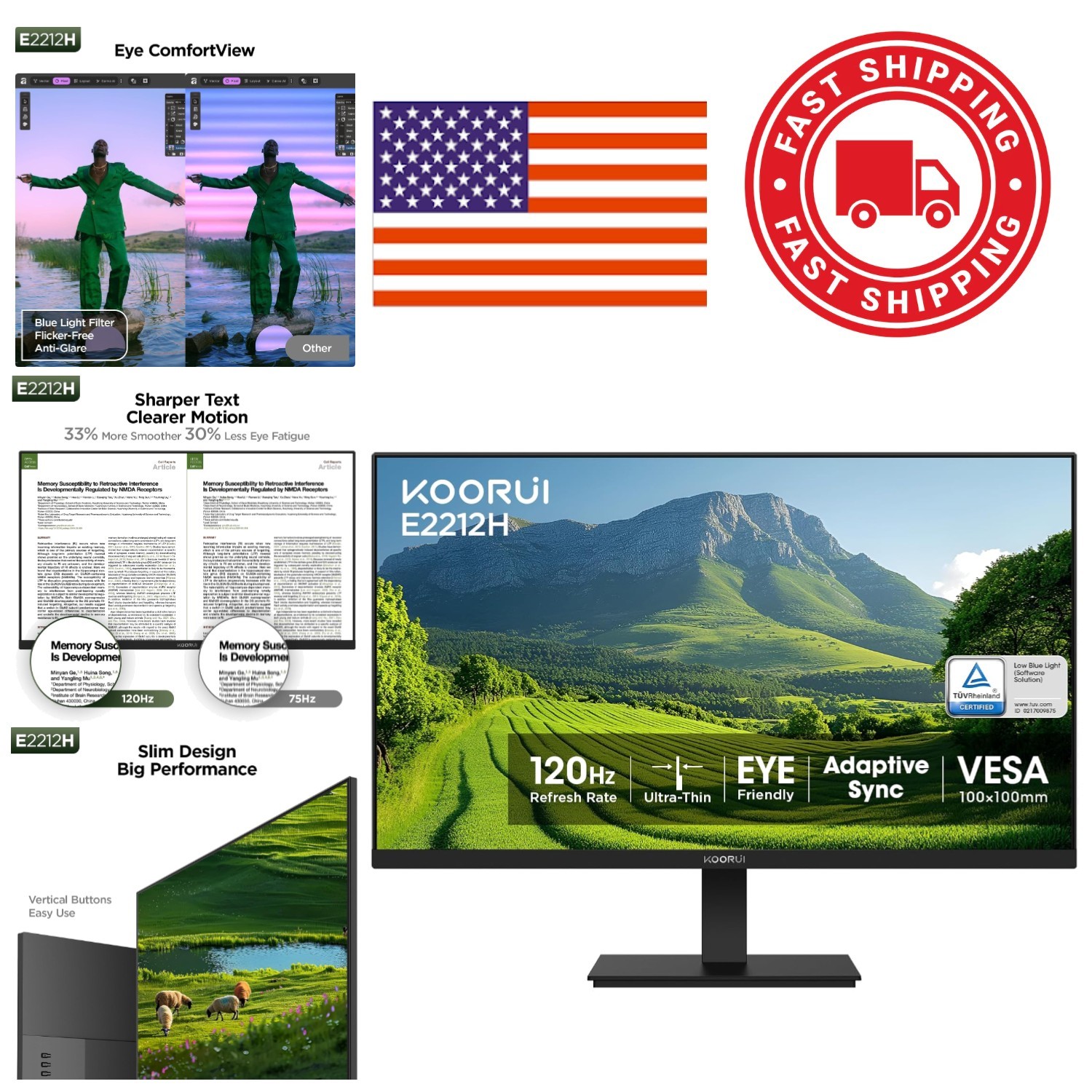 Versatile 22 Inch Monitor for Gaming and Business with HDMI and VGA Connectivity