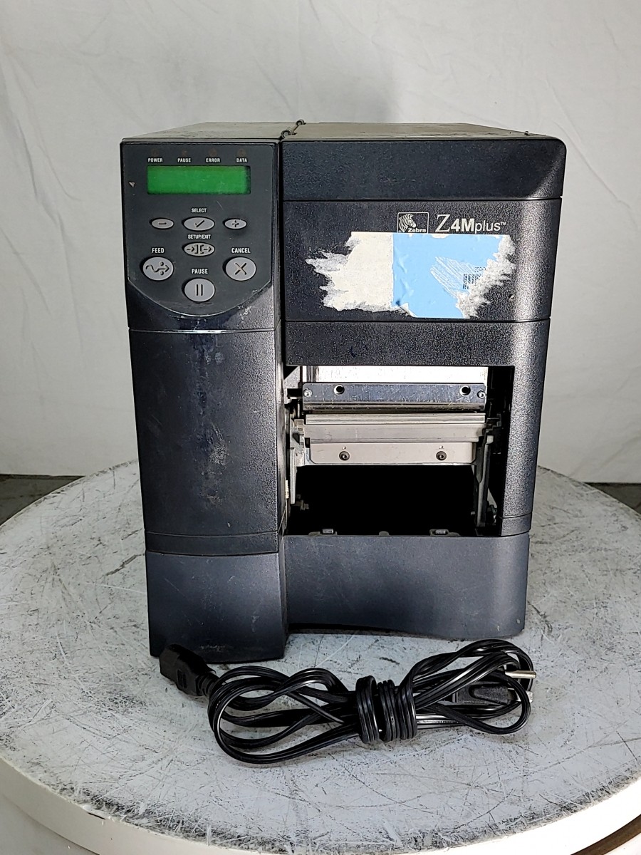 Zebra Z4Mplus Z4M00-2001-0030 Thermal Barcode Label Printer SEE NOTES