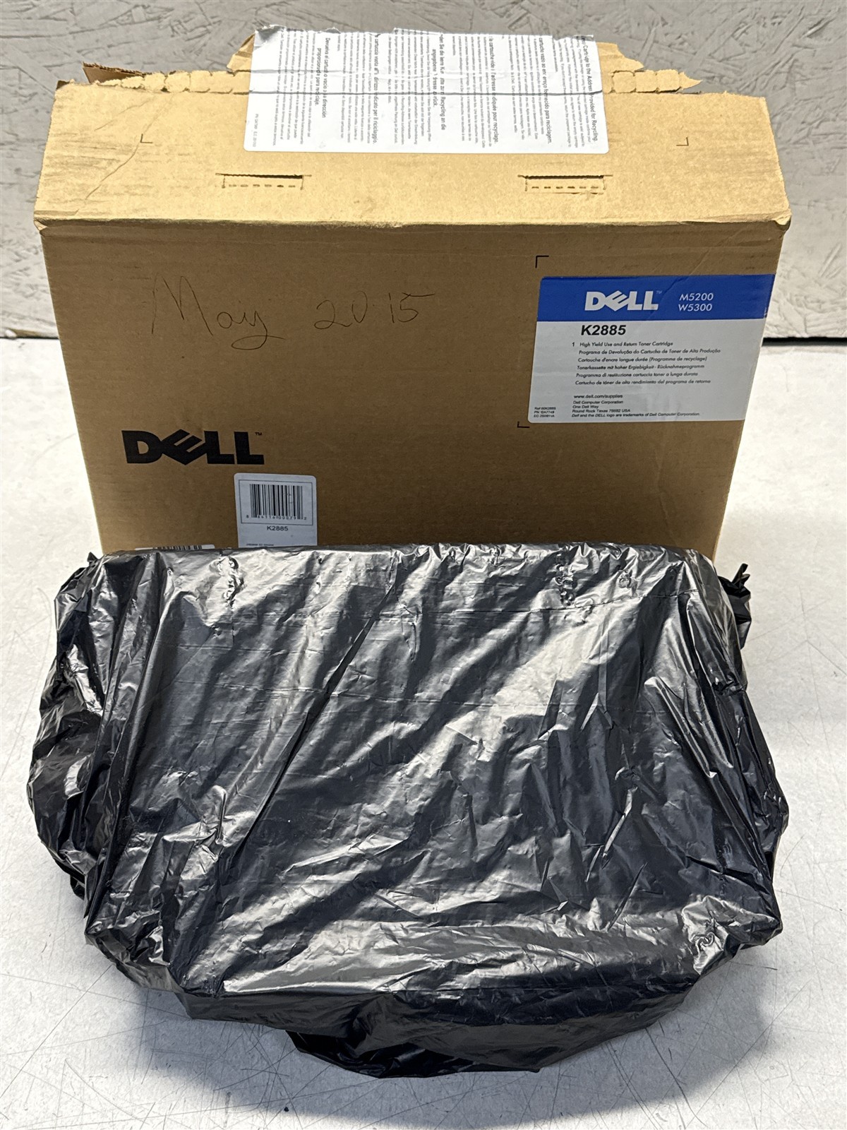 GENUINE DELL K2885 BLACK HIGH-YIELD TONER CARTRIDGE FOR M5200 W5300 NEW OPEN BOX