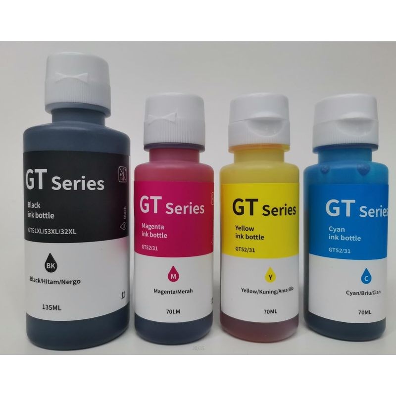 4 Pack Ink Bottle for HP GT51XL GT52