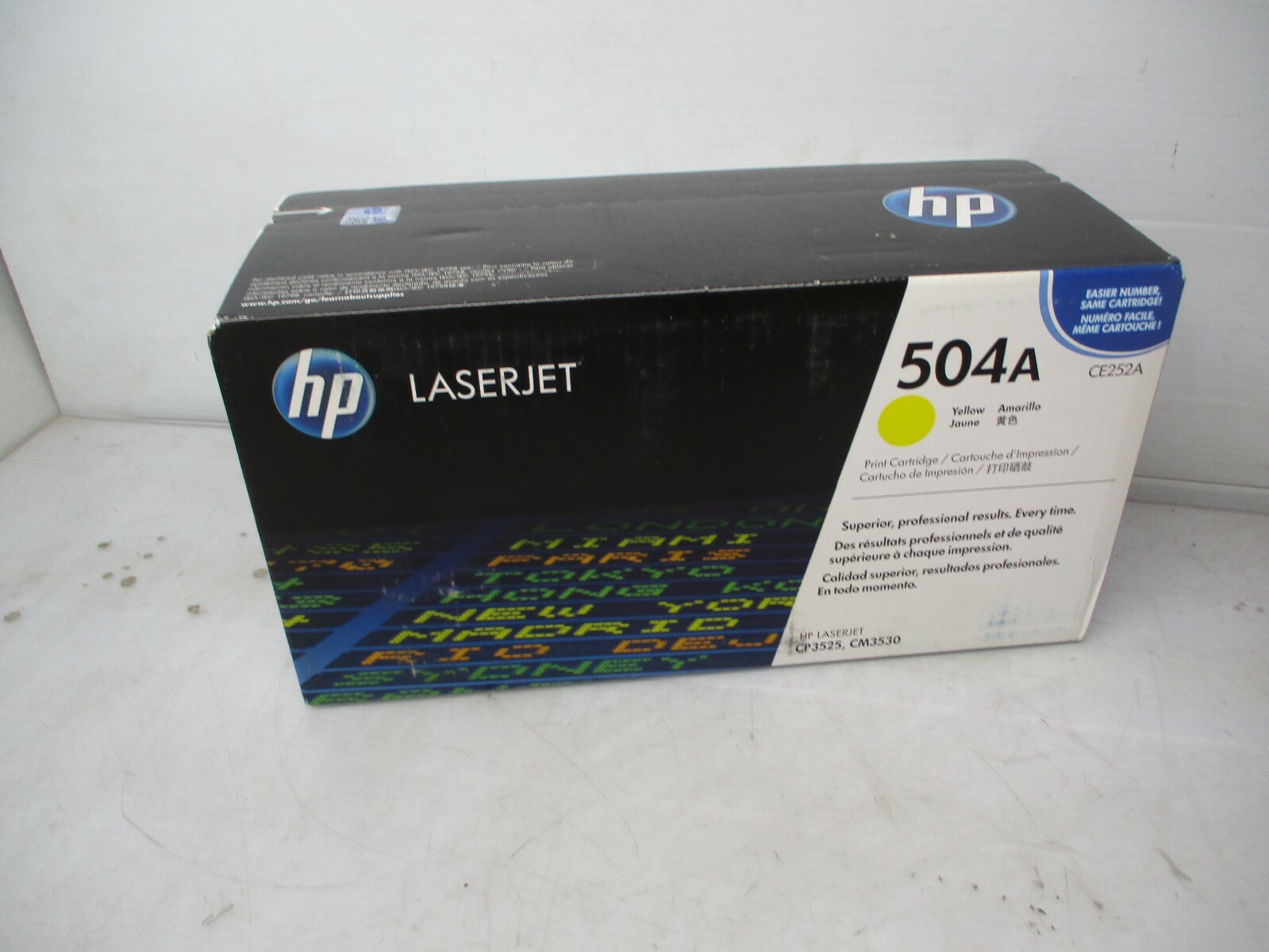 HP 504A - CE252A- Yellow Toner - Fast Shipping Sealed
