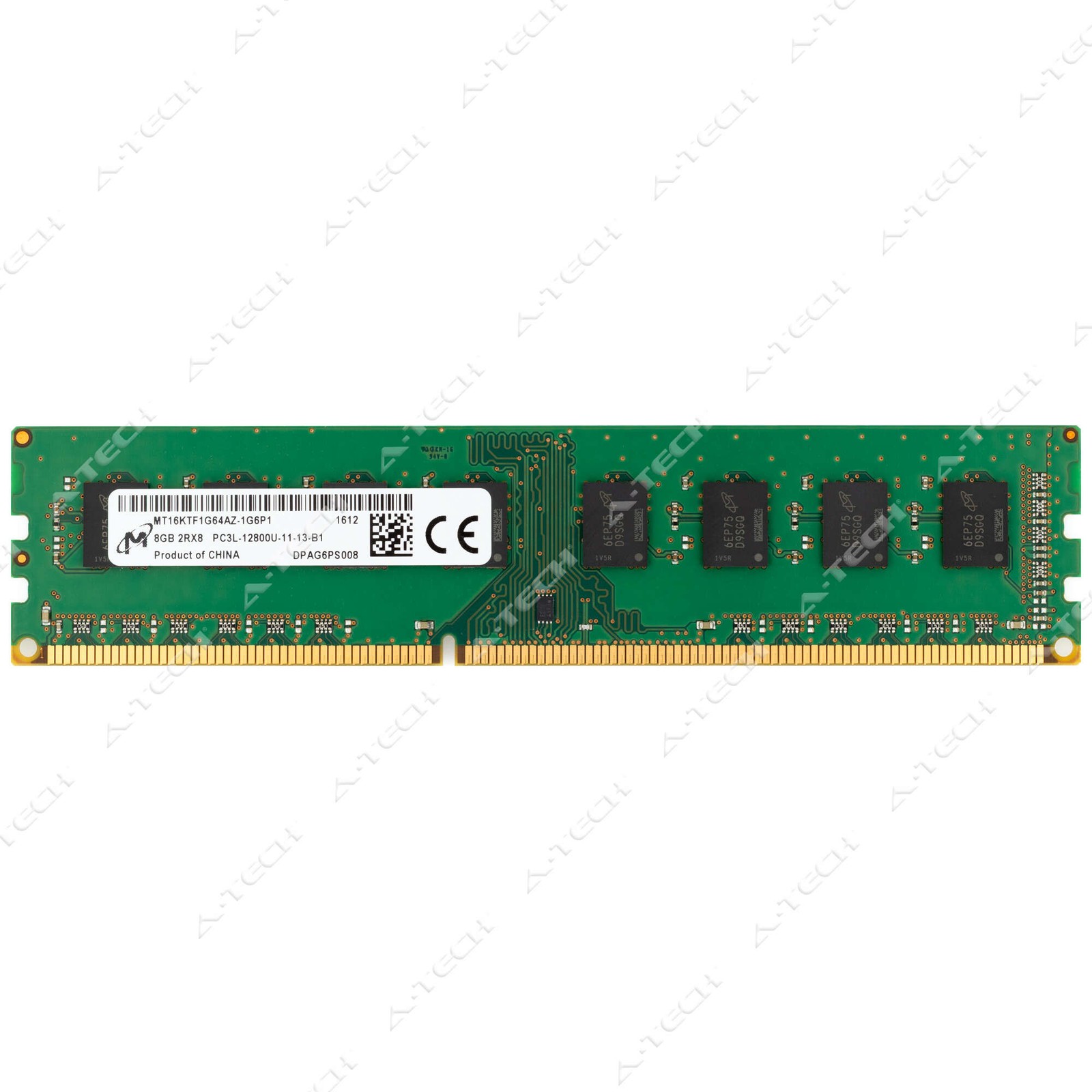 Micron 8GB DDR3-1600 PC3-12800 2Rx8 DIMM Desktop Memory RAM MT16KTF1G64AZ-1G6P1