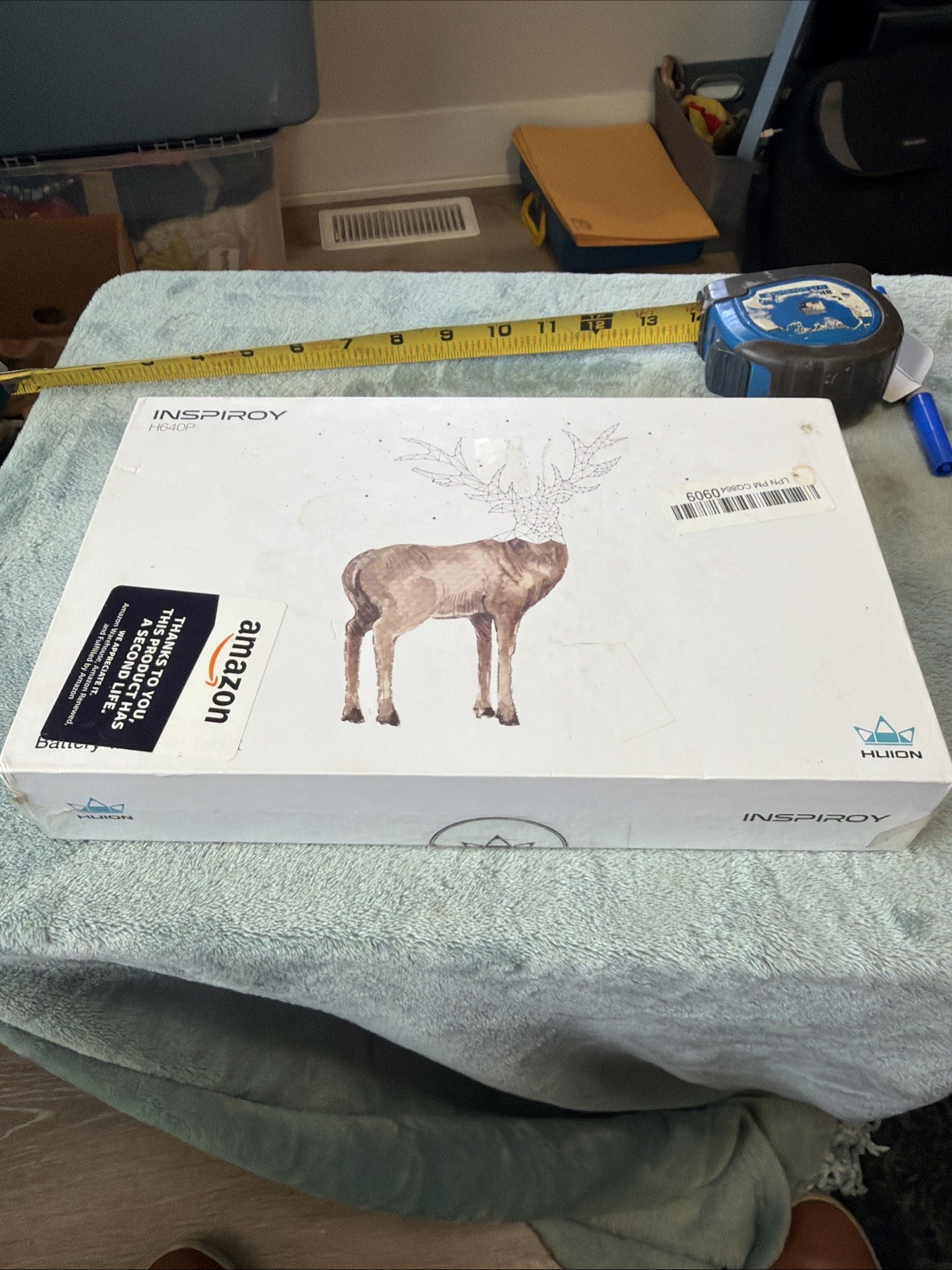 HUION Inspiroy H640P Graphics Drawing Tablet w/ pen.  OPEN BOX