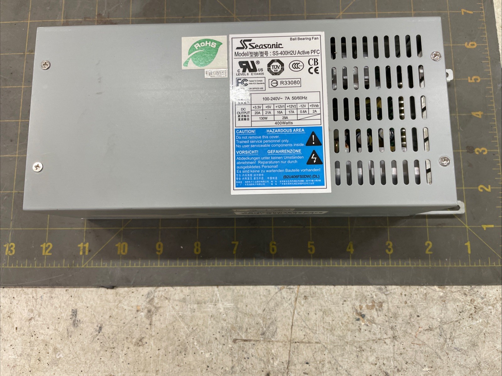 GENUINE SEASONIC SS-400H2U 400W  Active PFC Power Supply