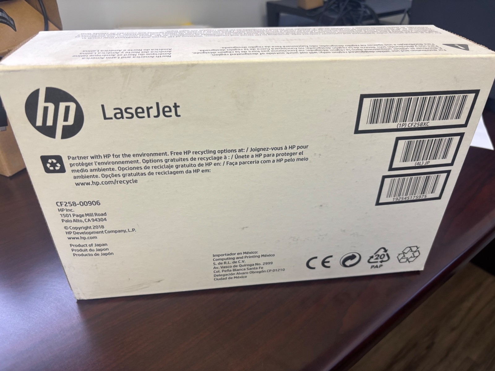 HP CF258XC 58X Black High Yield Toner Cartridge, LaserJet Pro M428 series Sealed