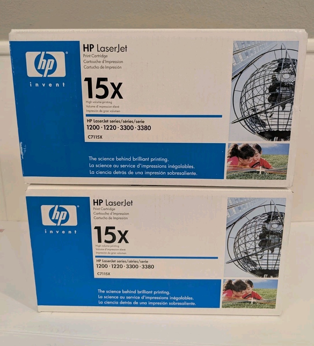 HP 15X C7115X OEM Genuine Black Laserjet Toner Print Cartridge Sealed Lot Of 2