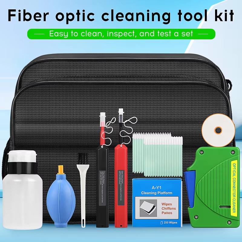 Optical Fiber End Face Cleaning Box SC/FC/ST/LC 1.25MM/2.5MM Fiber Optic Cleaner