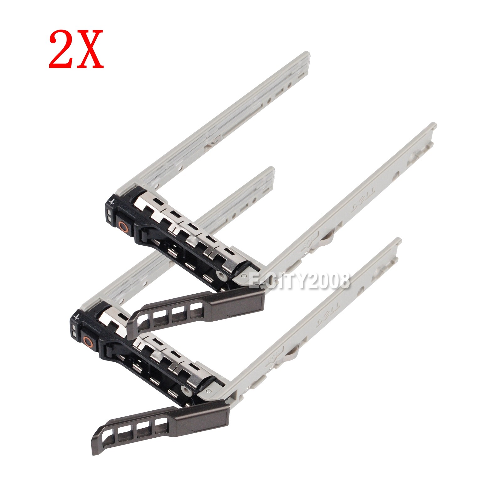 2X 8FKXC G176J DELL 2.5" HARD DRIVE CADDY TRAY FOR R620 R630 R720 R730 POWEREDGE