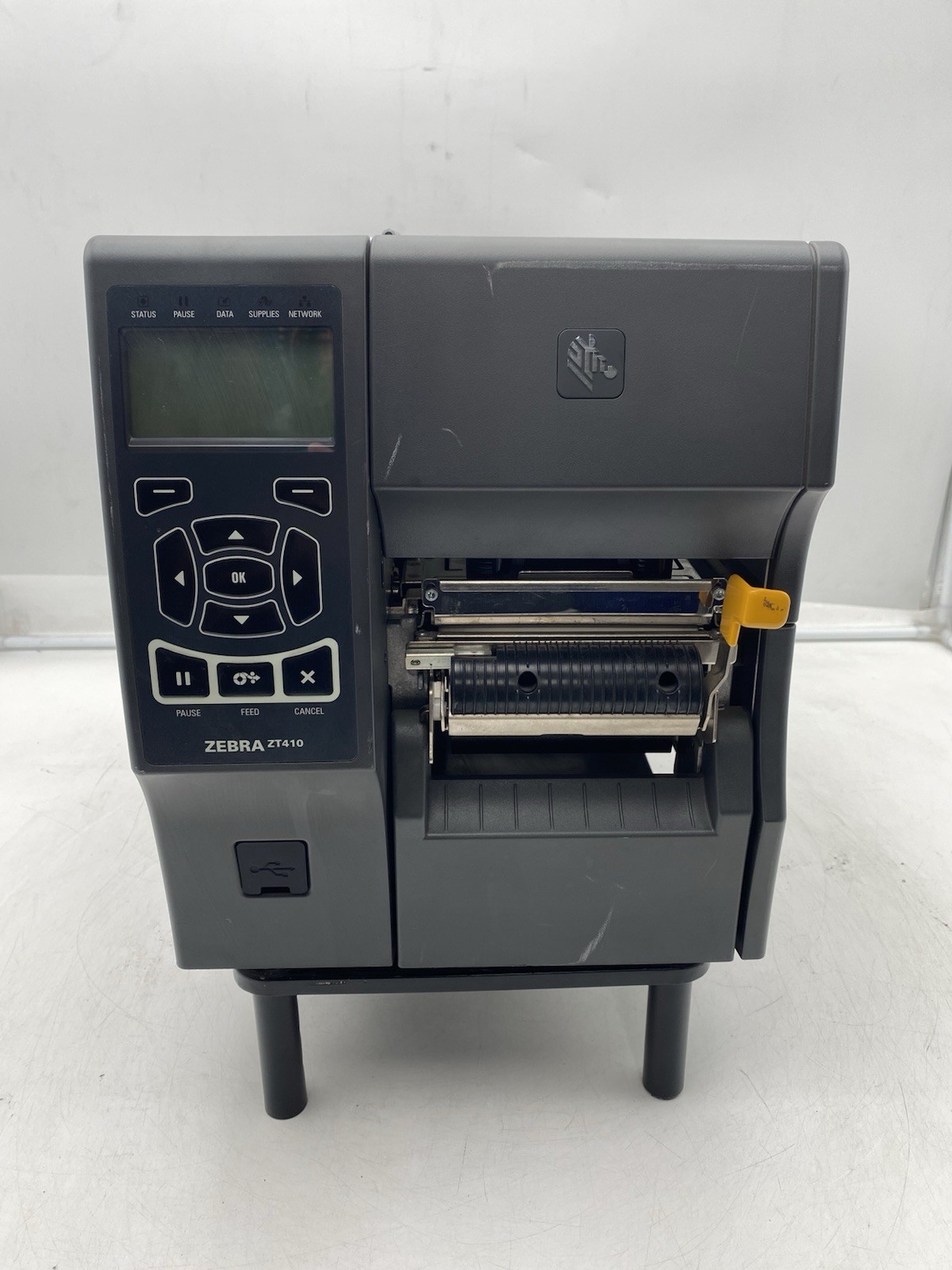 Zebra ZT410 DT Industrial Label Printer Peeler Rewinder FedEx Firmware
