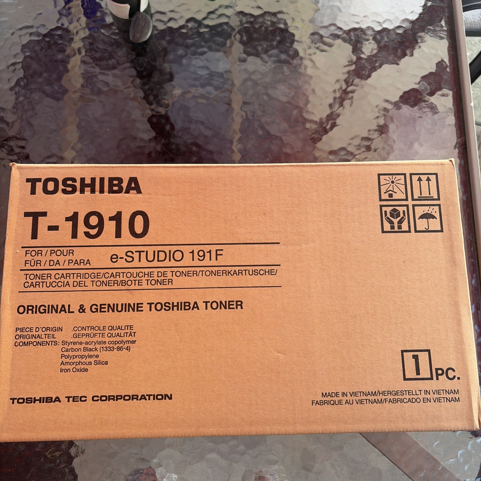 Toshiba Toner Cartridge T-1910, Black for Toshiba e-STUDIO 191f.  New