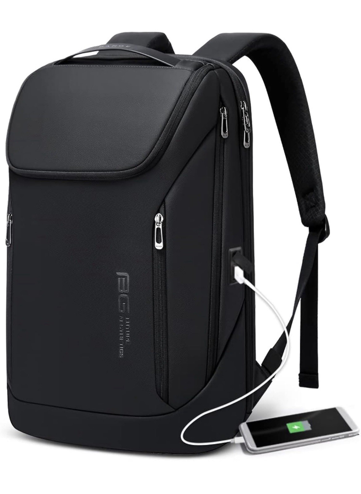 BANGE Business Smart Backpack-Waterproof-Fits 15.6”Laptop-USB Charging Port-NEW