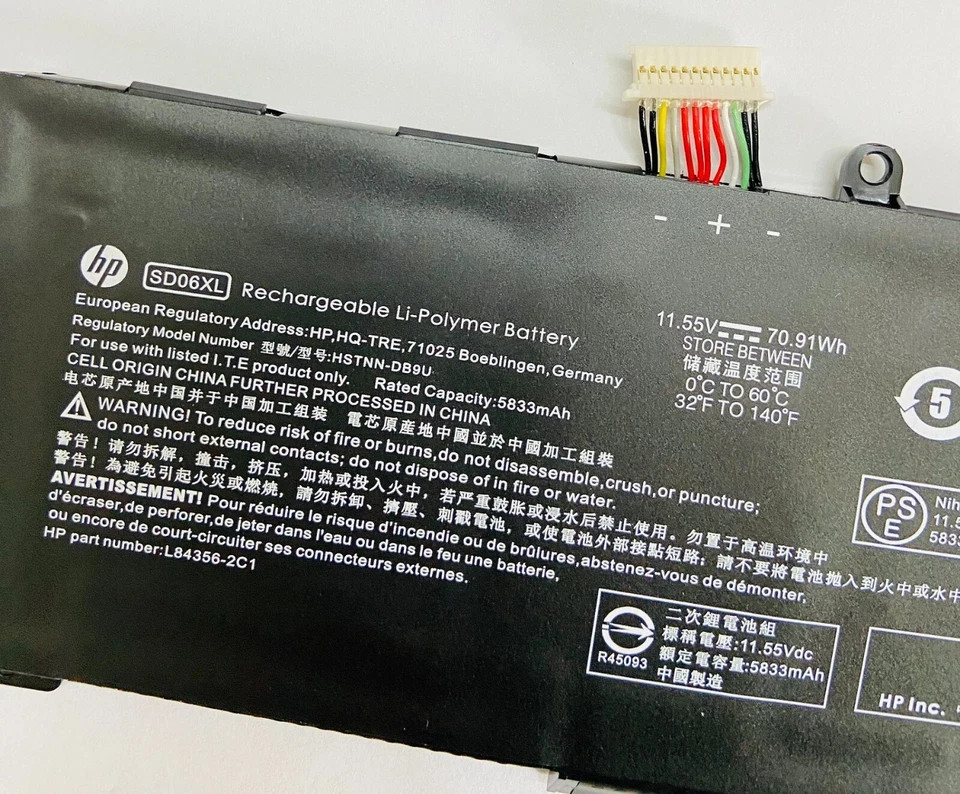 Genuine SD06XL Battery For HP Omen 15 2020 15-EK 15-EN HSTNN-OB1R L84357-AC1 OEM