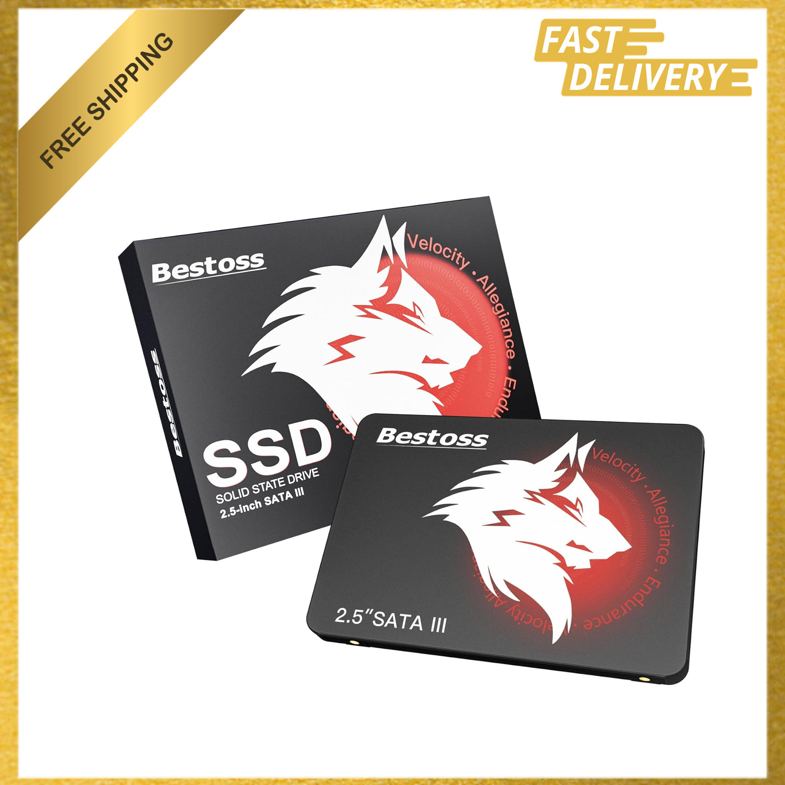 240GB SATA III SSD Drive, 2.5 Inch, TLC NAND, Plug and Play, Compatible with