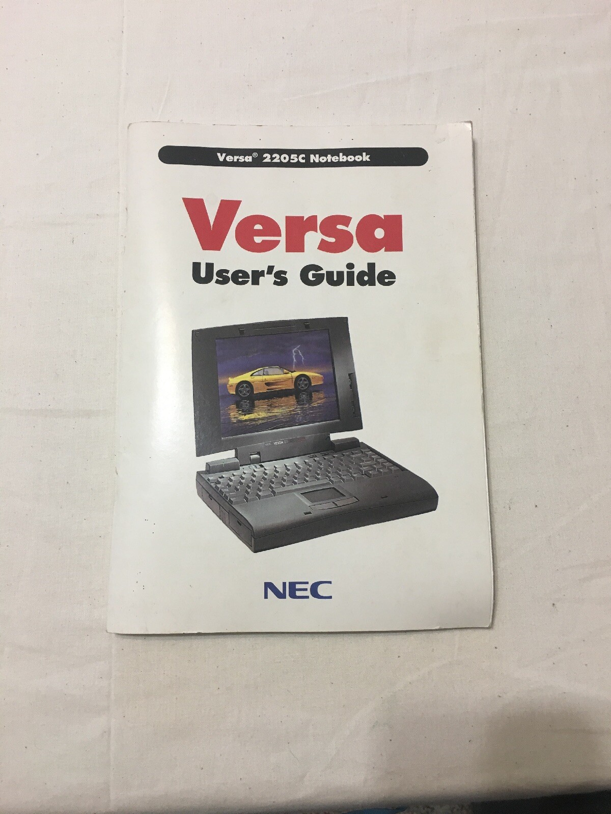 NEC Versa 2205C Notebook User Guide Manual
