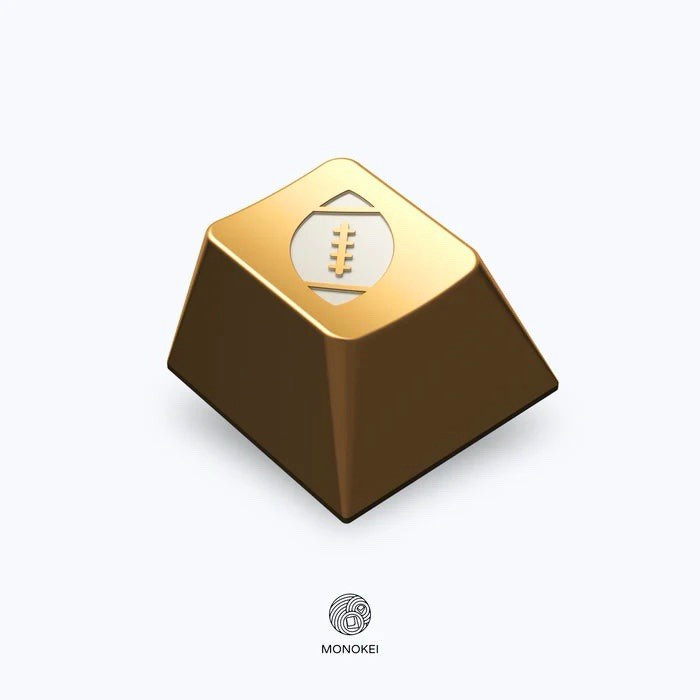MONOKEI x GMK Rudy ‘Football’ Mechanical Keyboard Cherry MX Brass Gold Keycap
