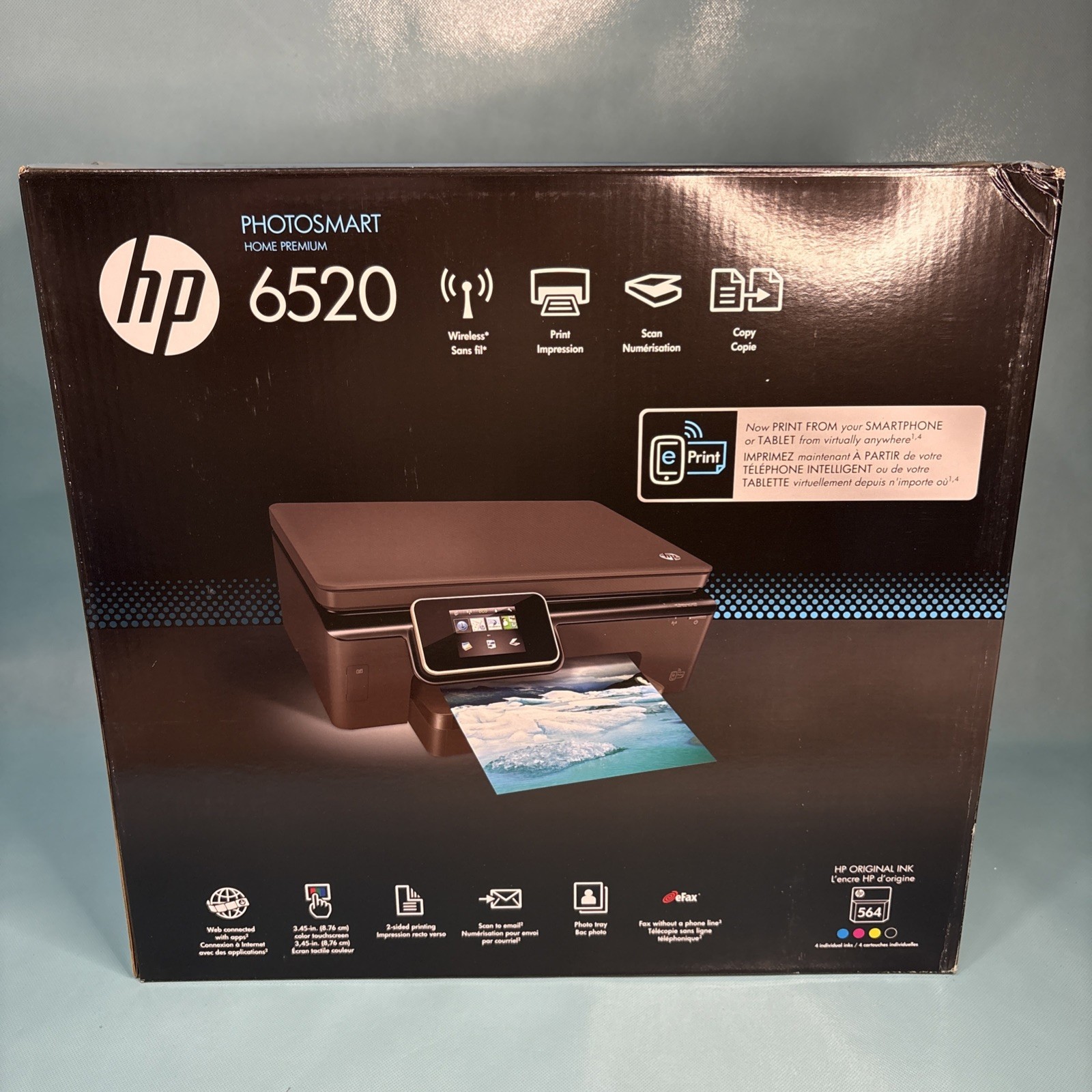 HP Photosmart 6520 All-In-One Inkjet Printer Home Premium CX017A - NEW SEALED